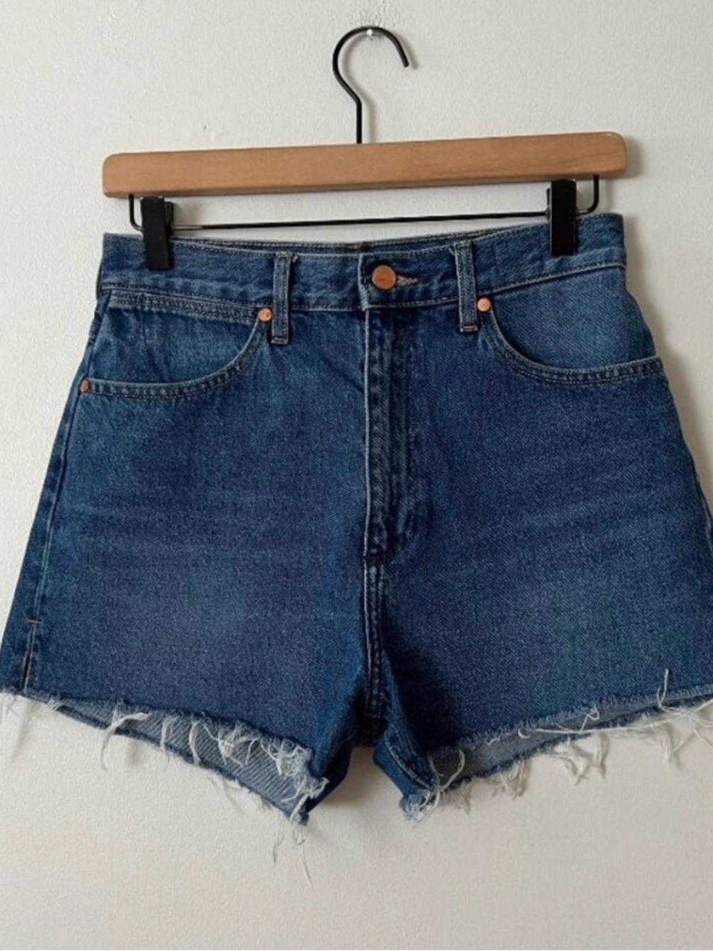Wrangler High Rise Festival Cut-Off Denim Shorts Women's Size 27